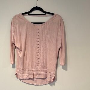 GAP Soft Pink Button-Front Blouse